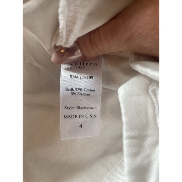 NEW Frank & Eileen Women’s Blackstone Crop Utility Pants in Chalk Size 4 - Picture 10 of 13